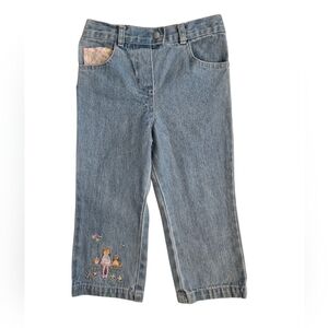 Vintage Y2k Little Legends Denim Jeans with Sweet Embroidered Detail